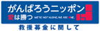 「がんばろうニッポン　愛は勝つ」 救援募金に関して