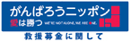 「がんばろうニッポン　愛は勝つ」 救援募金に関して